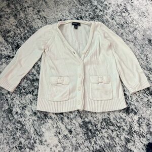 Baby GAP girls‎ Cream Cardigan Sweater 12-18 months